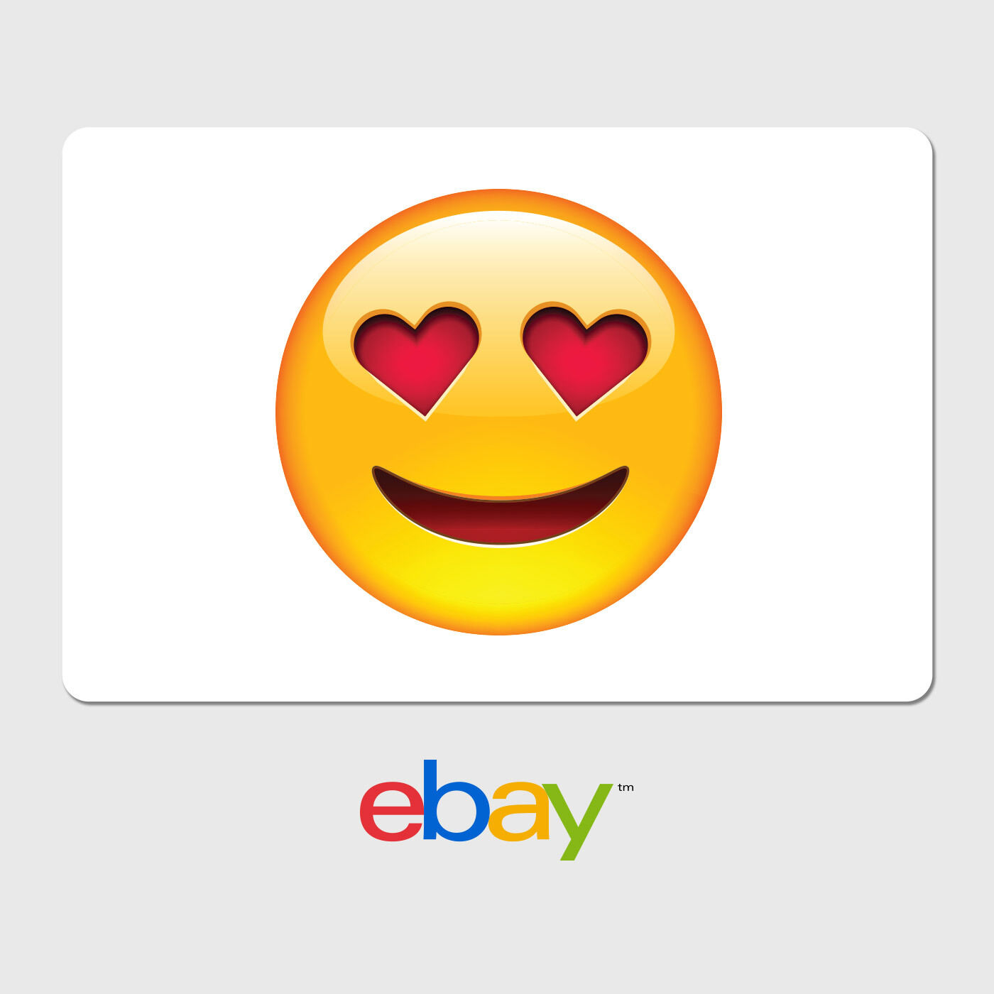 Ebay Digital Gift Card - Heart Eyes Emoji - Email Delivery