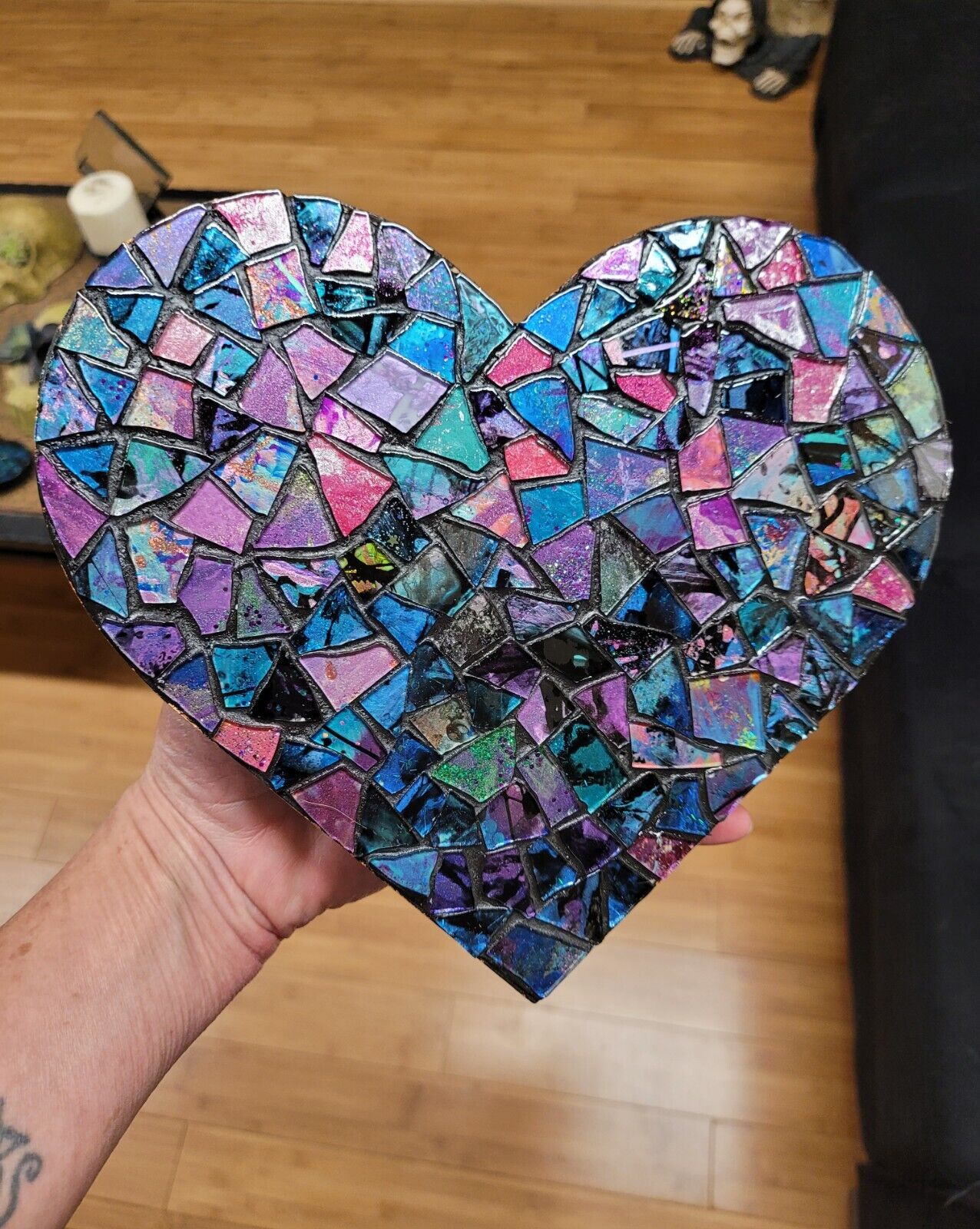 Handcrafted Mosaic Heart