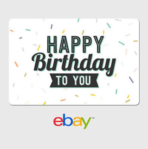 Ebay Digital Gift Card - Happy Birthday To You -  Email Delivery