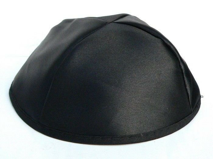 New Black Satin Kippah Yarmulke Yarmulka Kippa Kipa Yamaka Jewish Hat Head Cover