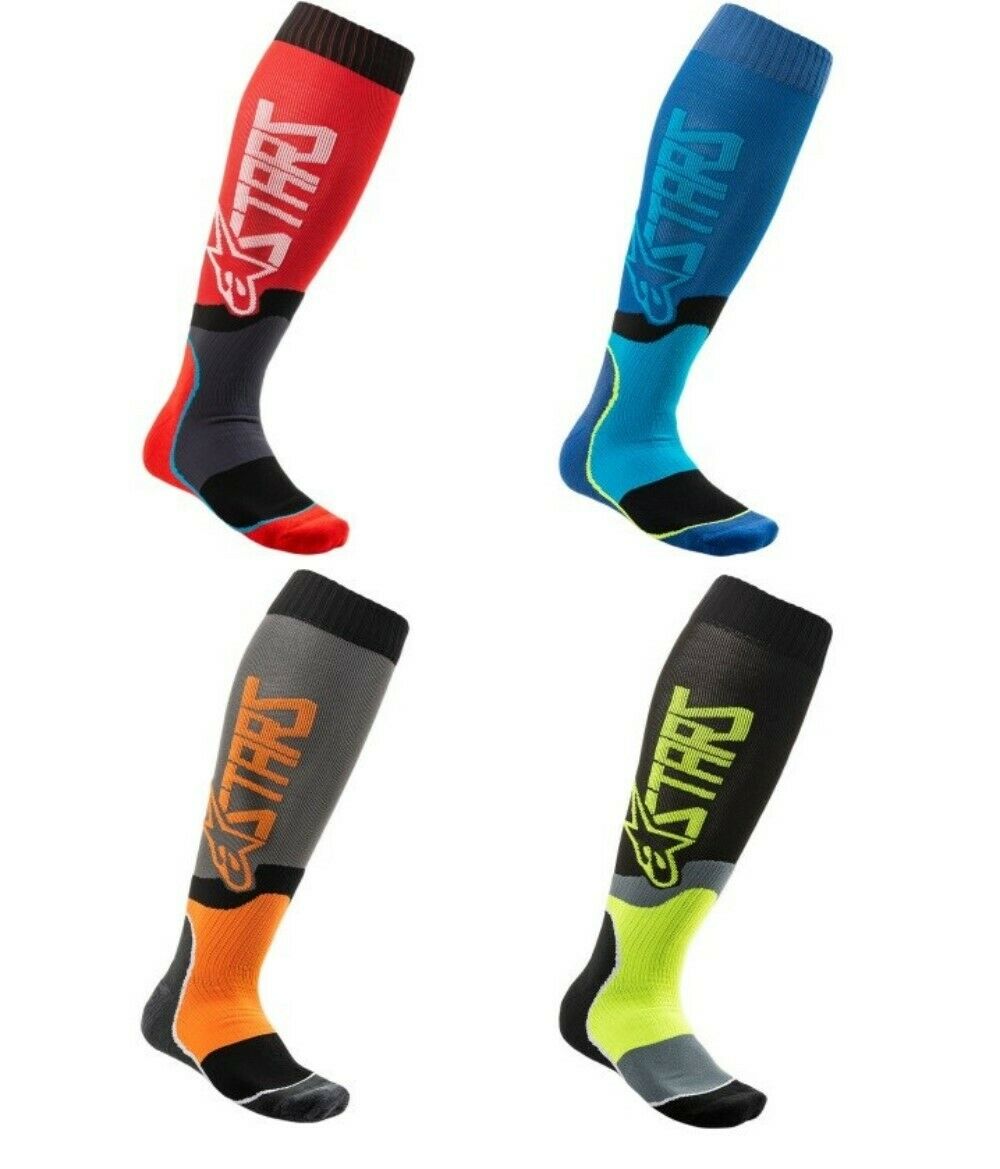 Alpinestars Mx Plus-2 Knee Length Socks For Motocross Dirt Bike Riding