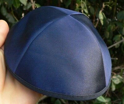 New Blue Satin Kippah Yarmulke Yarmulka Kippa Kipa Yamaka Jewish Hat, Judaica